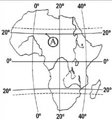 на карте Африки